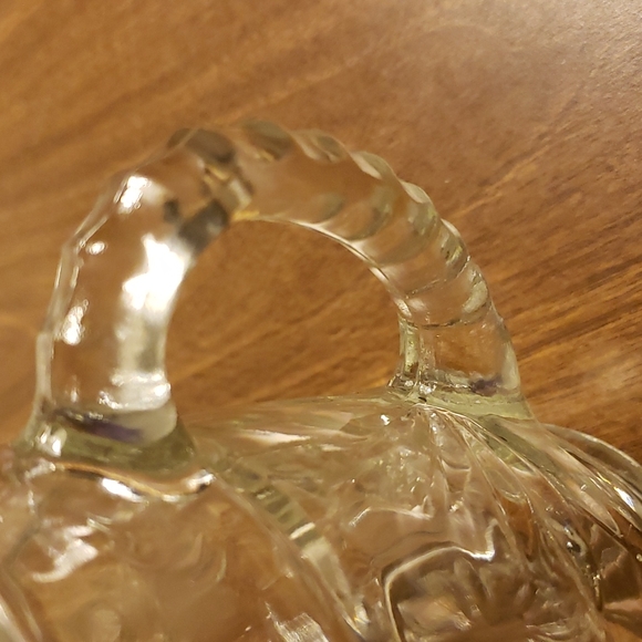 Anchor Hocking Prescut glass cream pitcher - Picture 7 of 7